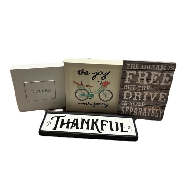 Other - Decorative Inspirational Sign Set